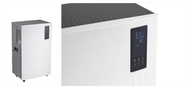 Établi dans le déshumidificateur de qualité marchande d'hygrostat avec le filtre à air remplaçable 70 pintes