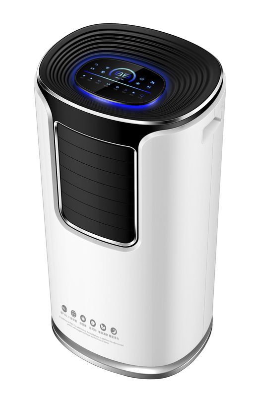 9000BTU climatiseur d'air par évaporation portable 4 modes de fonctionnement 2 vitesses du ventilateur
