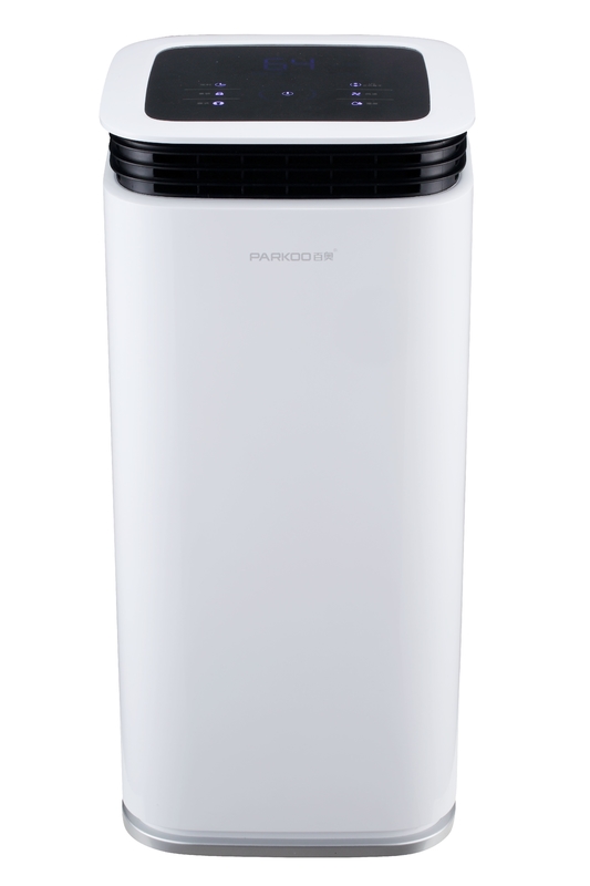 Écran caché LED 16L Déshumidificateur pour la maison 2.2L Réservoir Tour 360° Sorties de vent Smart Humidity Touch Control