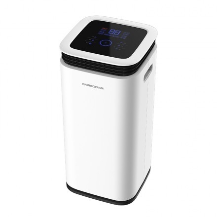 Écran caché LED 16L Déshumidificateur pour la maison 2.2L Réservoir Tour 360° Sorties de vent Smart Humidity Touch Control